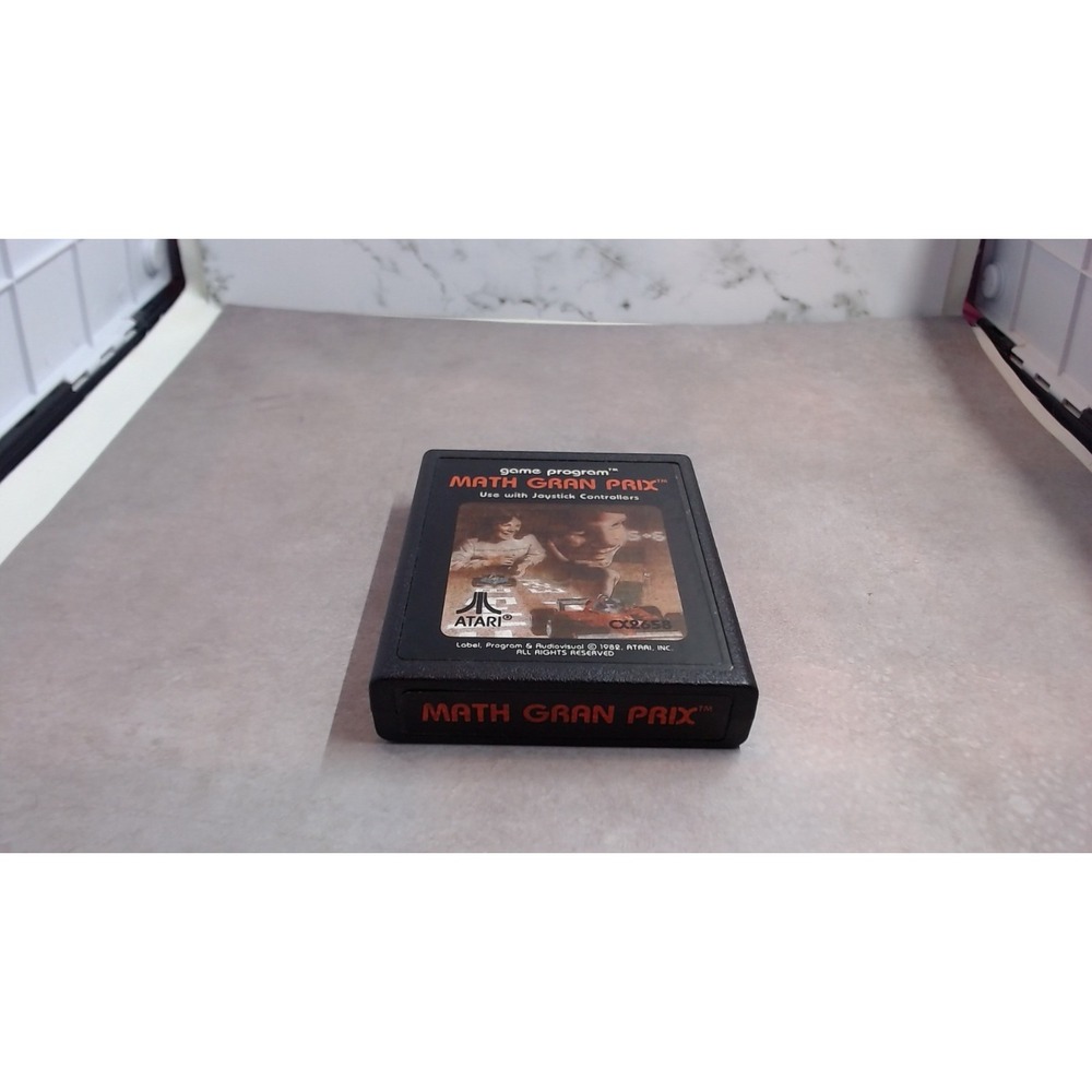 Math Grand Prix Atari 2600 Tested and Working Picture Label